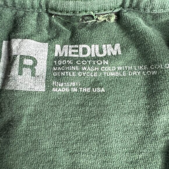 YRLA Young & Reckless Shirt Adult Medium Green Graphic Print Short Sleeve Tee - Picture 4 of 9